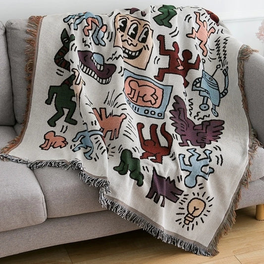 The Doodle Woven Throw Blanket