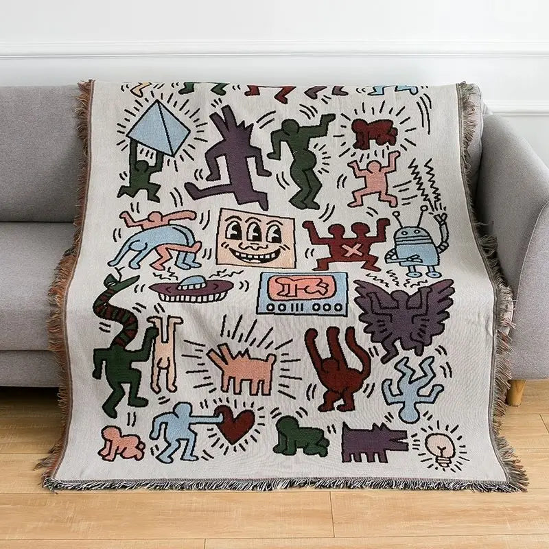 The Doodle Woven Throw Blanket