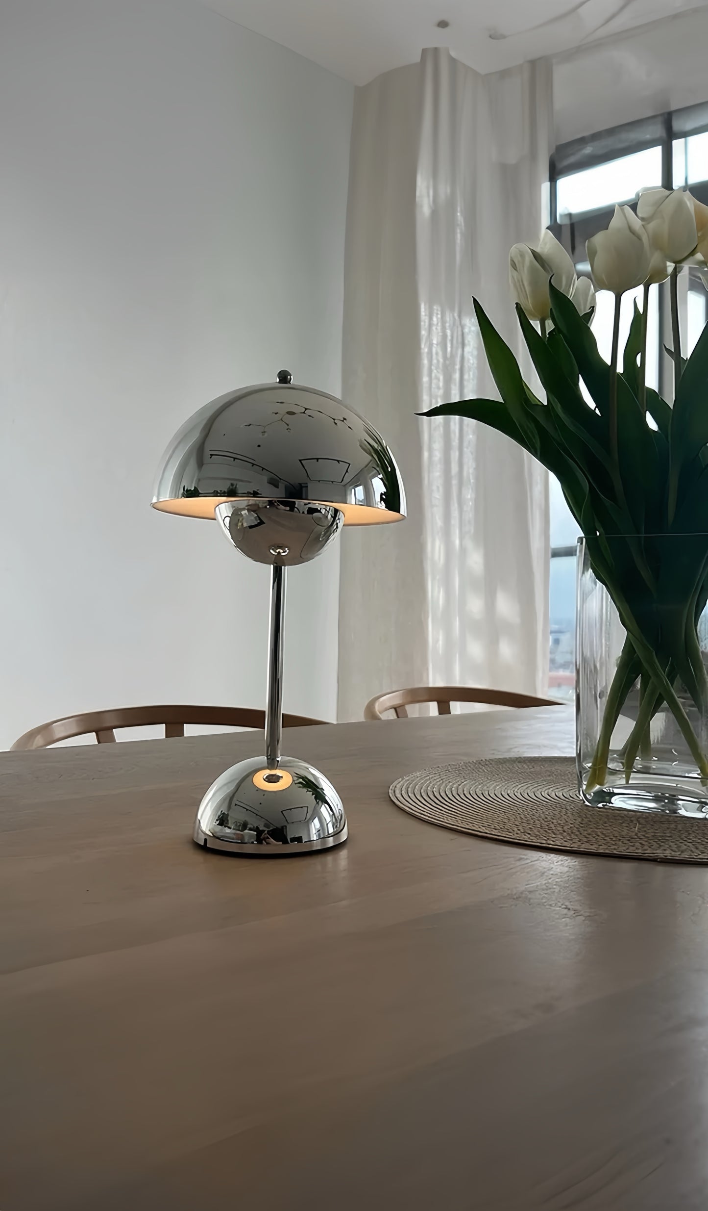 The Circ Chrome Lamp