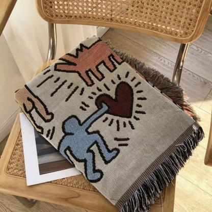 The Doodle Woven Throw Blanket