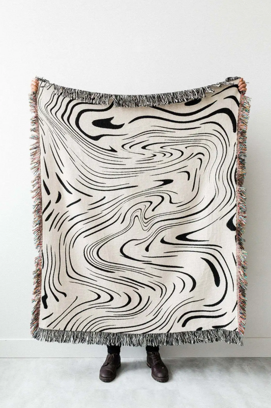 The Ripple Woven Throw Blanket